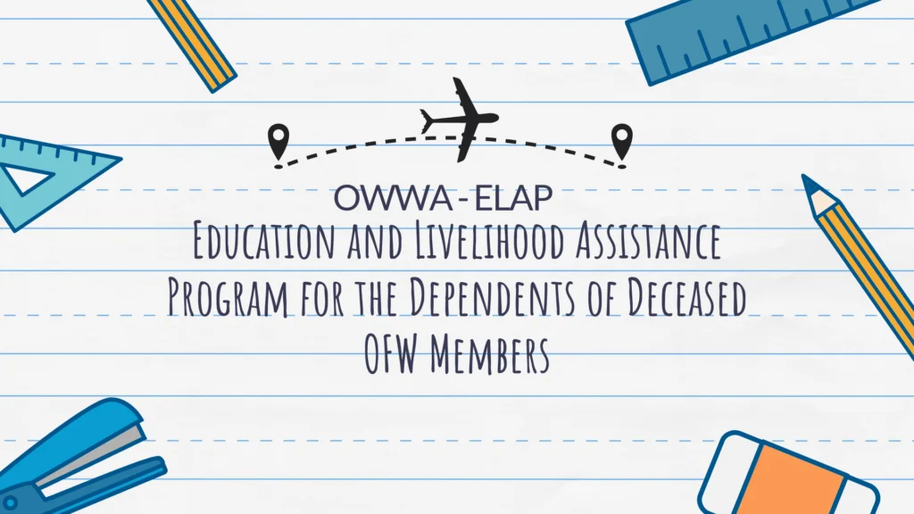 Cover for Education and Livelihood Assistance Program for the Dependents of Deceased OFW Members